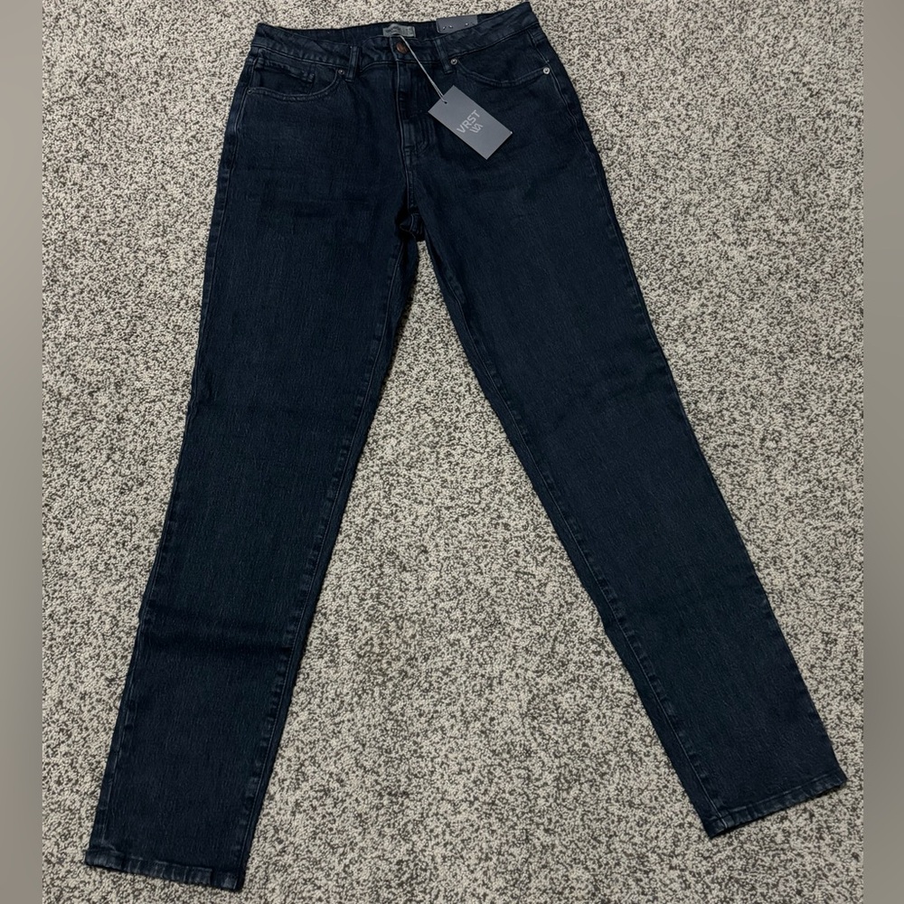 Men's Slim Fit Dark Blue Jeans